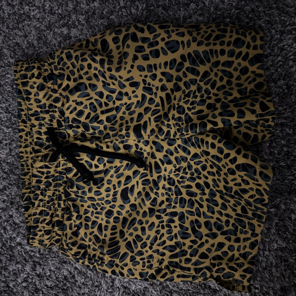 Kids Swim Trunks - Black and Gold